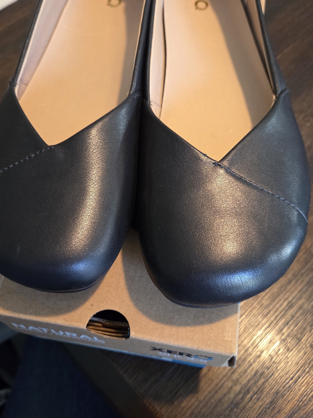 Black Wide Toe Box Flats Sz 10.5 New Without Tags Or Original Box. - Picture 3 of 6